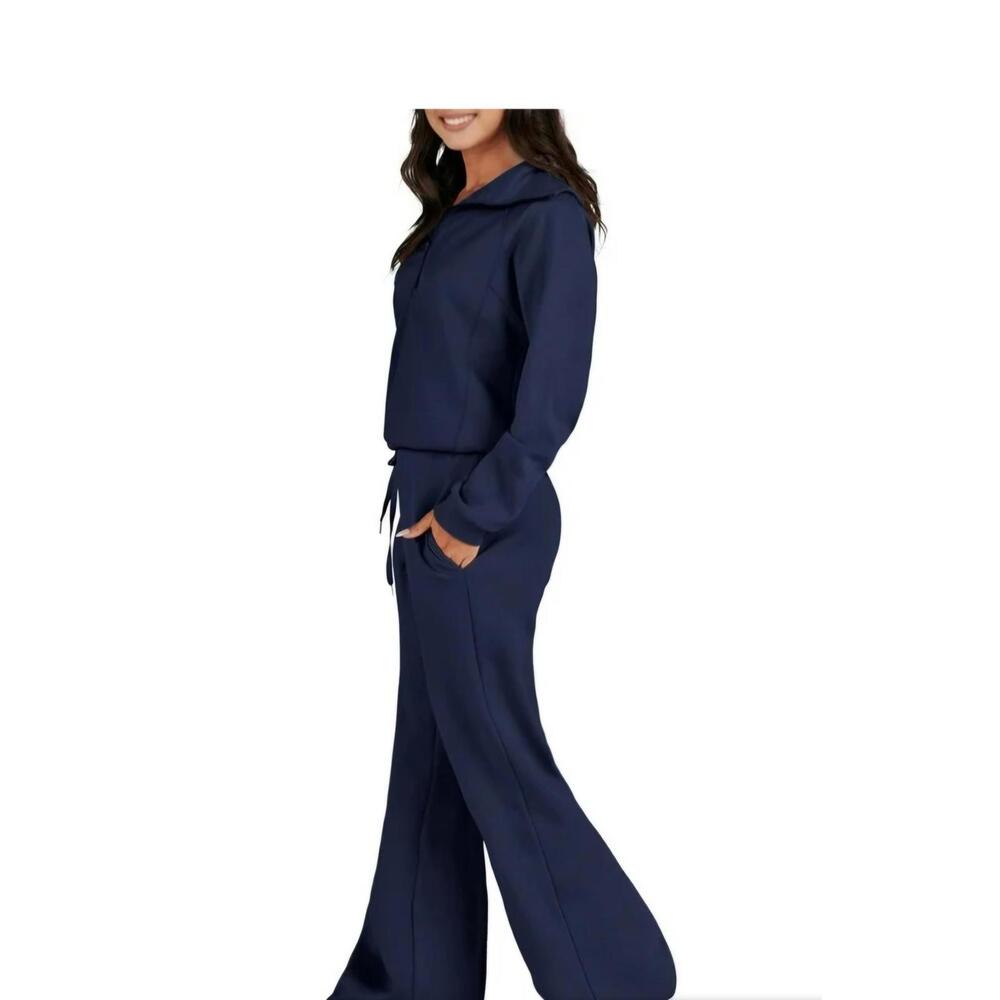 UVN Cozy Women's Navy Performance Set Size Lg - Picture 2 of 5
